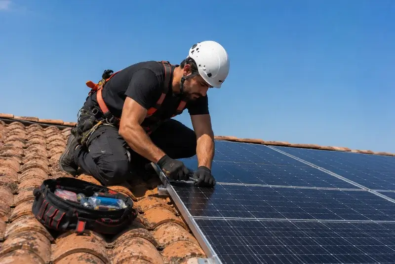 Maintenance et monitoring de panneaux solaires à Balan